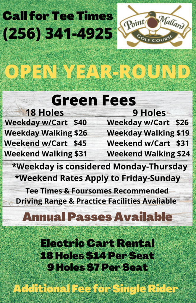 Golf Course Green Fees Point Mallard Park Golf Course Green Fees Point Mallard Park